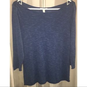 Navy blue Eileen Fisher cotton&linen top